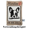 Stickdatei Boston Terrier Welpe Kirby Hund