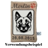Stickdatei  Malino Mischling  Uwe Hund Schäferhund