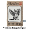 Stickdatei Katze Bengalen Kätzchen mit Flügel Hanny