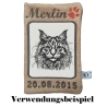 Stickdatei Maine Coon Katze Hubsi