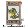 Stickdatei Applikation Krokodil Alois Dino Lunachild