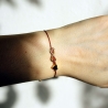 Armband mit Herz & Unendlichkeitszeichen – Makramee