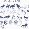 Holzstempel Islandpferd individualisiert - viele Motive
