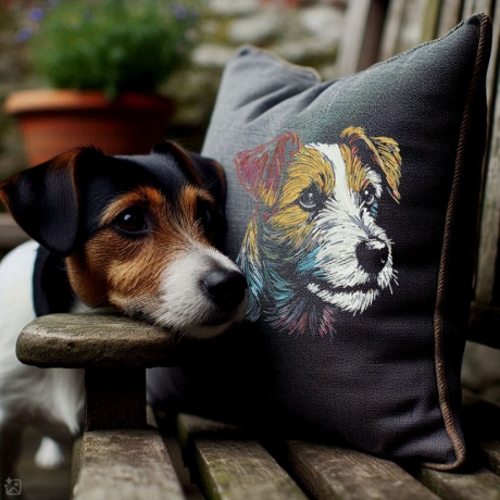 Neu Stickdatei Jack Russel Terrier Woody  Hund
