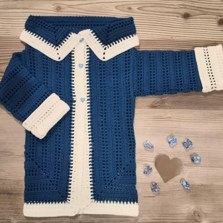 Kinderjacke mit Granny-Muster, Jacke