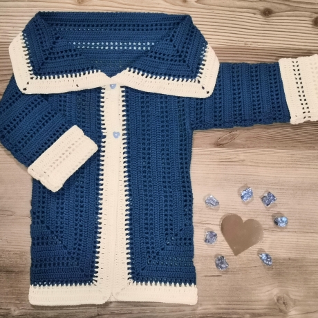 Kinderjacke mit Granny-Muster, Jacke