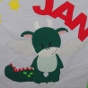 Krabbeldecke stehender Drache, Patchwork, Kuscheldecke