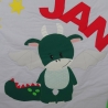 Krabbeldecke stehender Drache, Patchwork, Kuscheldecke
