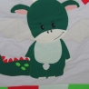 Krabbeldecke stehender Drache, Patchwork, Kuscheldecke