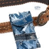 UPCYCLING Jeans Handy-Gürteltasche, Handy Tasche für Gürtel