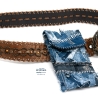 UPCYCLING Jeans Handy-Gürteltasche, Handy Tasche für Gürtel