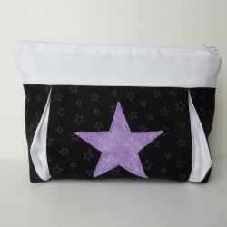 Kosmetiktasche Jessy s/w Stern