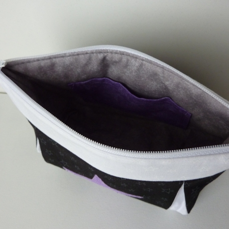 Kosmetiktasche Jessy s/w Stern