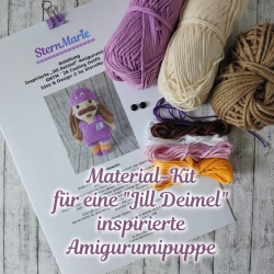 Material-Kit Jill Deimel inspirierte Amigurumipuppe