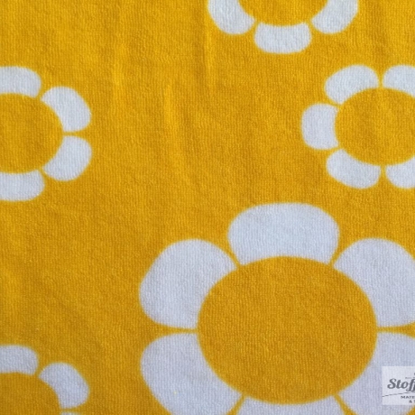 Joy flower Blumen gelb Stretchfrottee Finnland