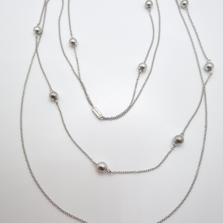Edelstahlgliederkette mit großen Kugeln (K05)