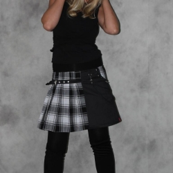 schwarz karo Rock Nieten Schnalle Punk Goth Gothic Hippie Falten