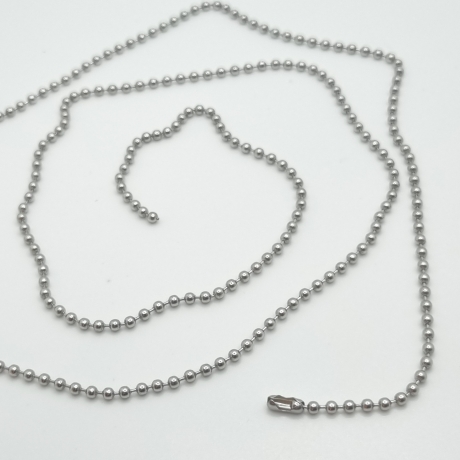 Edelstahkette Kugelkette 80cm (K11)