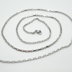  Edelstahlkette Gliederkette ca. 65cm lang (K16)