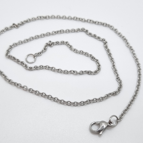 Edelstahkette Gliederkette 50, 60, 70 oder 80cm  (K24)