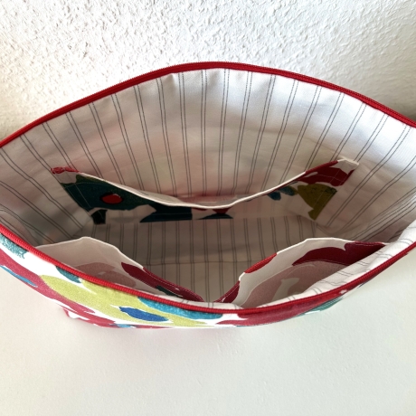 Große Kulturtasche mit Innenfächer Kosmetiktasche Windeltasche 