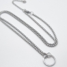 Edelstahl Gliederkette für Anhänger mit Karabiner (K50)