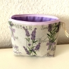 Kosmetiktasche klein Lavendel beige violett