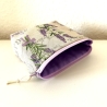 Kosmetiktasche klein Lavendel beige violett