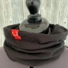 Beanie Mütze Stirnband Loop schwarz Schlapphut Zopf Beanie