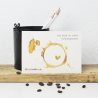 50 Postkarten mit Kaffeefleck-Design