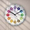 Acryl Lernuhr 20 cm – leise & inkl. Lernmaterial | rainbowatch©