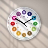 Acryl Lernuhr 20 cm – leise & inkl. Lernmaterial | rainbowatch©