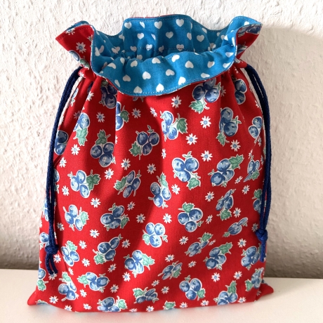 Geschenkbeutel Stoffsäckchen Aufbewahrung 23x27 cm gefüttert