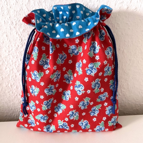 Geschenkbeutel Stoffsäckchen Aufbewahrung 23x27 cm gefüttert