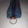 Hundekotbeutel Tasche blau lila Muster inklusive Kotbeutel 