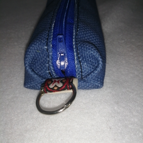 Hundekotbeutel Tasche blau lila inklusive Kotbeutel 