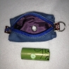 Hundekotbeutel Tasche blau lila inklusive Kotbeutel 