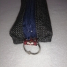 Hundekotbeutel Tasche grau blau Blumen inklusive Kotbeutel 