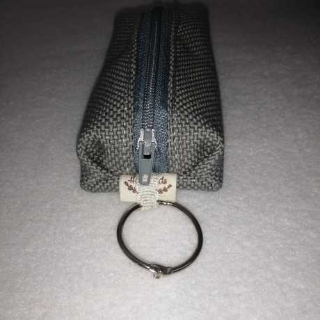 Hundekotbeutel Tasche grau blau grün inklusive Kotbeutel 