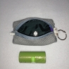 Hundekotbeutel Tasche grau blau grün inklusive Kotbeutel 