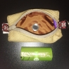 Hundekotbeutel Tasche beige braun inklusive Kotbeutel 