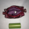 Hundekotbeutel Tasche rot lila inklusive Kotbeutel 