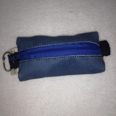 Hundekotbeutel Tasche  blau schwarz inklusive Kotbeutel 
