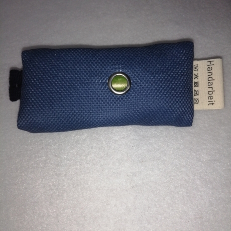 Hundekotbeutel Tasche  blau schwarz inklusive Kotbeutel 