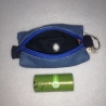 Hundekotbeutel Tasche  blau schwarz inklusive Kotbeutel 