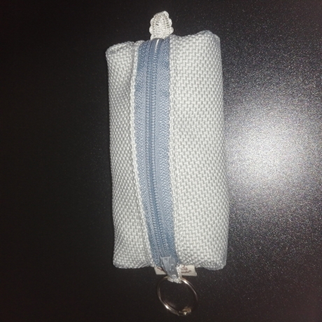 Hundekotbeutel Tasche hellblau grün inklusive Kotbeutel 