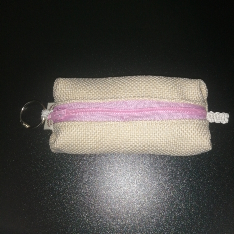 Hundekotbeutel Tasche creme rosa braun inklusive Kotbeutel 