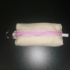 Hundekotbeutel Tasche creme rosa braun inklusive Kotbeutel 