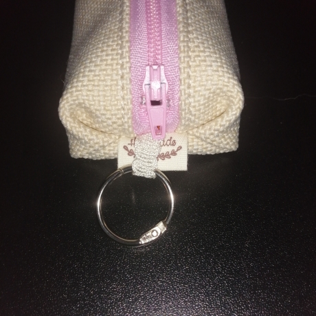 Hundekotbeutel Tasche creme rosa braun inklusive Kotbeutel 