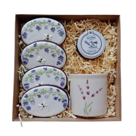 Lavendel Geschenkset. Personalisierbar. Geschenkbox: 25*25*12 cm